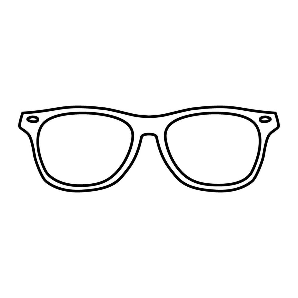 lentes icono vector. Gafas de sol ilustración signo. ceguera símbolo o logo. vector