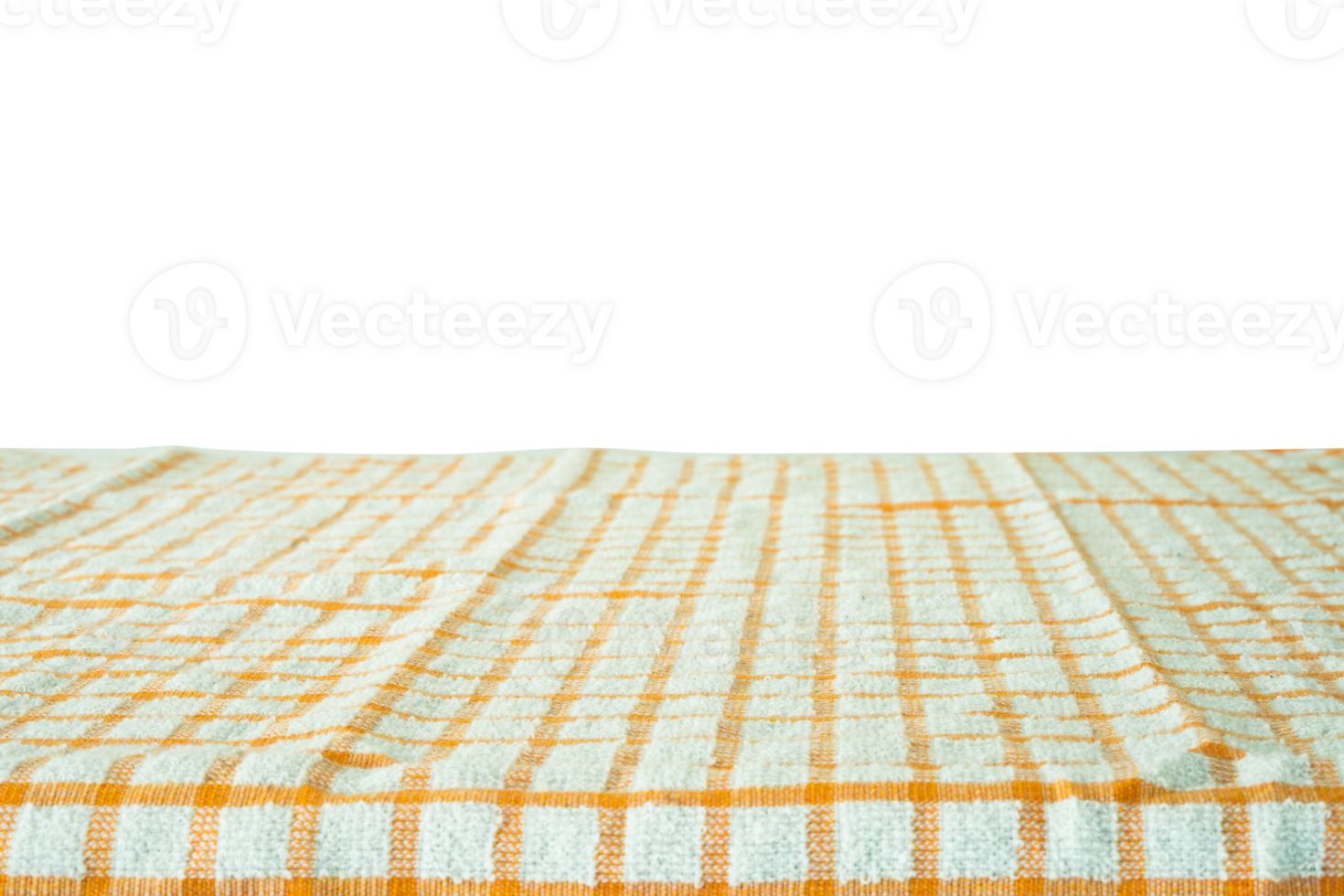 table surface with striped napkins isolated png