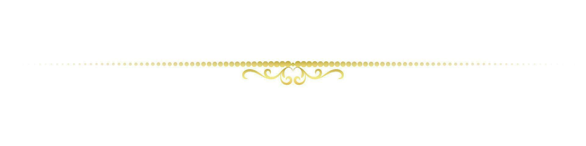 vintage lines decorative s Golden flower border collection vector