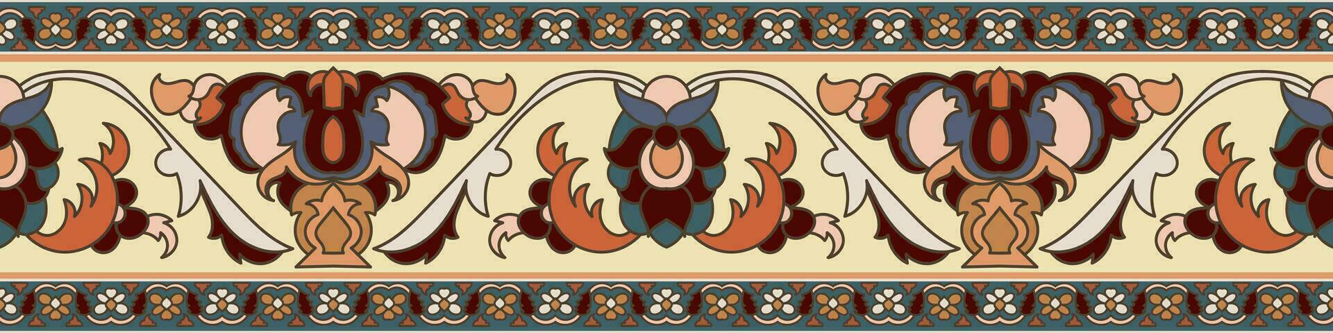 Carpet pattern Persian. Geometric ethnic oriental seamless pattern traditional Design for background. african pattern. rug , tile , wallpaper , American vector