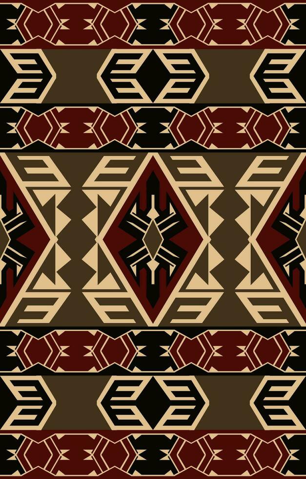 Navajo tribal vector seamless pattern. Native American ornament. Ethnic South Western decor style. Boho geometric ornament. Vector seamless pattern. Mexican blanket, rug. Woven carpet