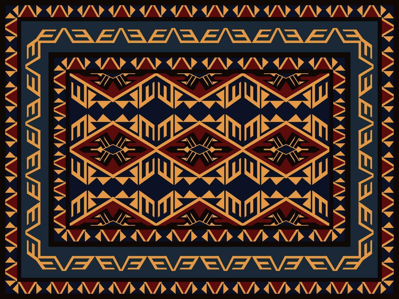 Carpet pattern Persian. Geometric ethnic oriental seamless pattern traditional Design for background. african pattern. rug , tile , wallpaper , Vector illustration. American