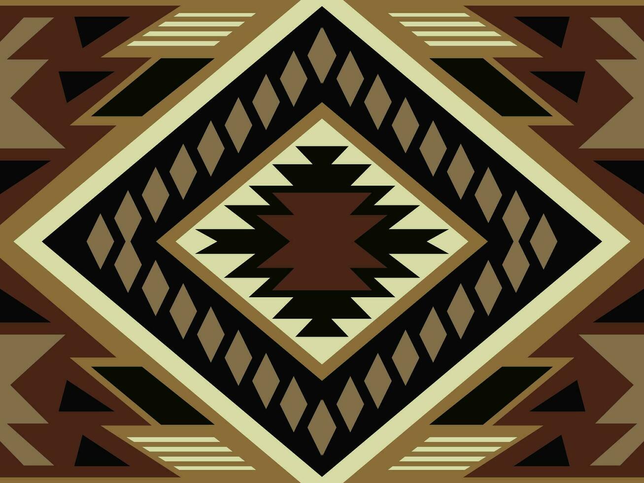 Navajo tribal vector seamless pattern. Native American ornament. Ethnic South Western decor style. Boho geometric ornament. Vector seamless pattern. Mexican blanket, rug. Woven carpet