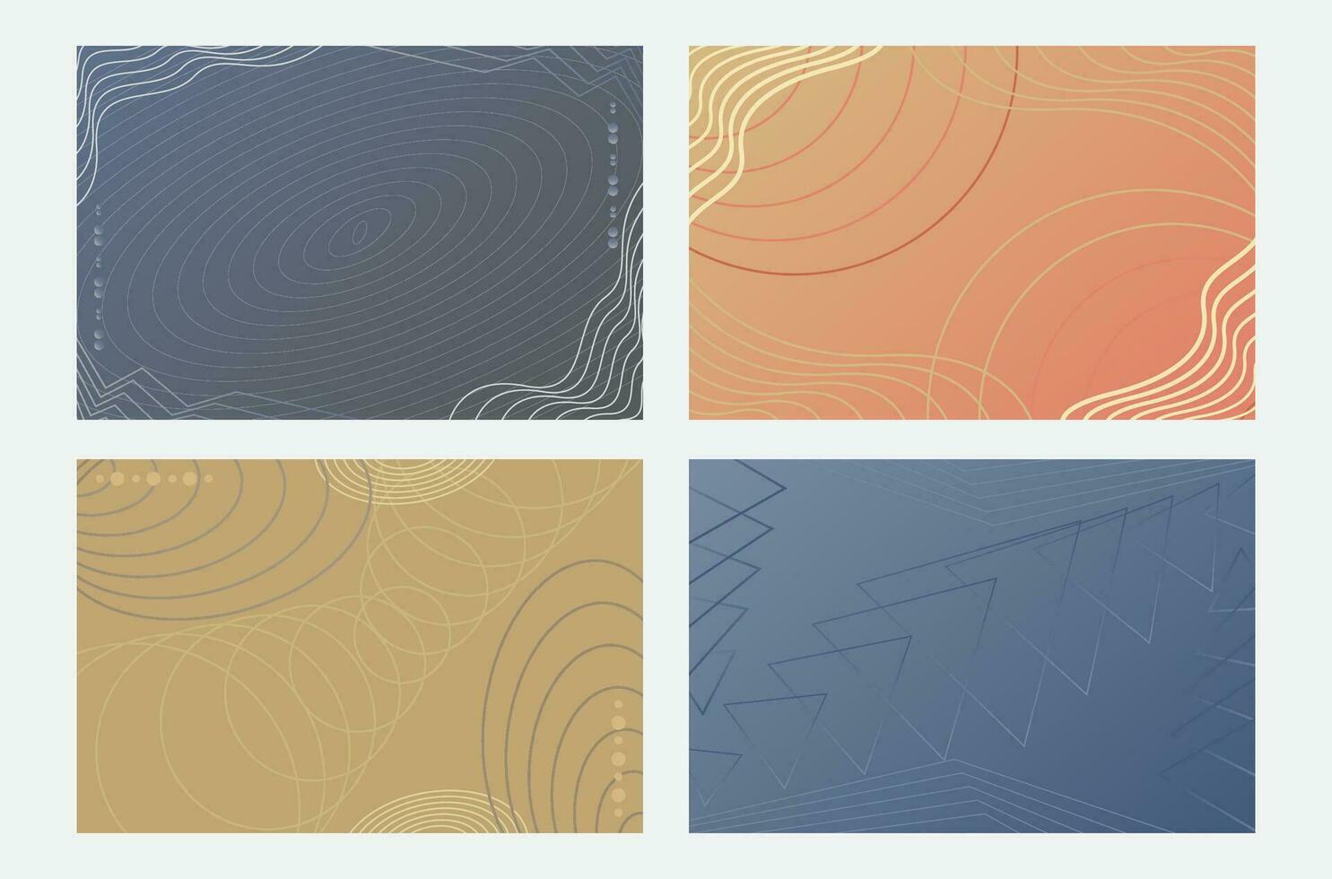 Abstract Elegant Warm Color Banner Background vector