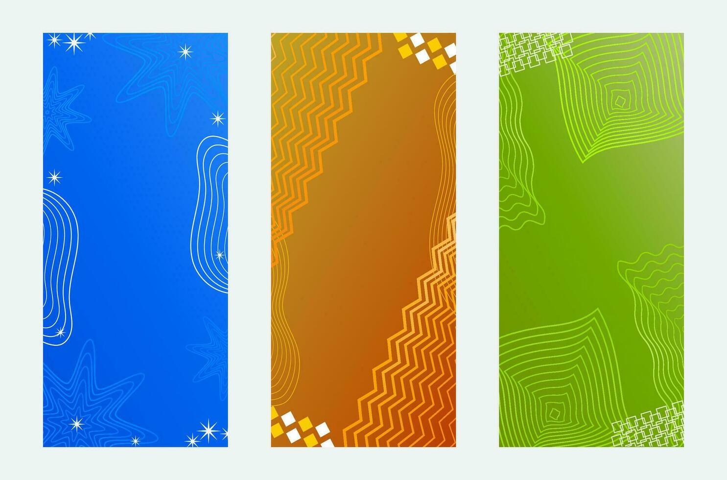 Abstract Color Collection Banner Background vector