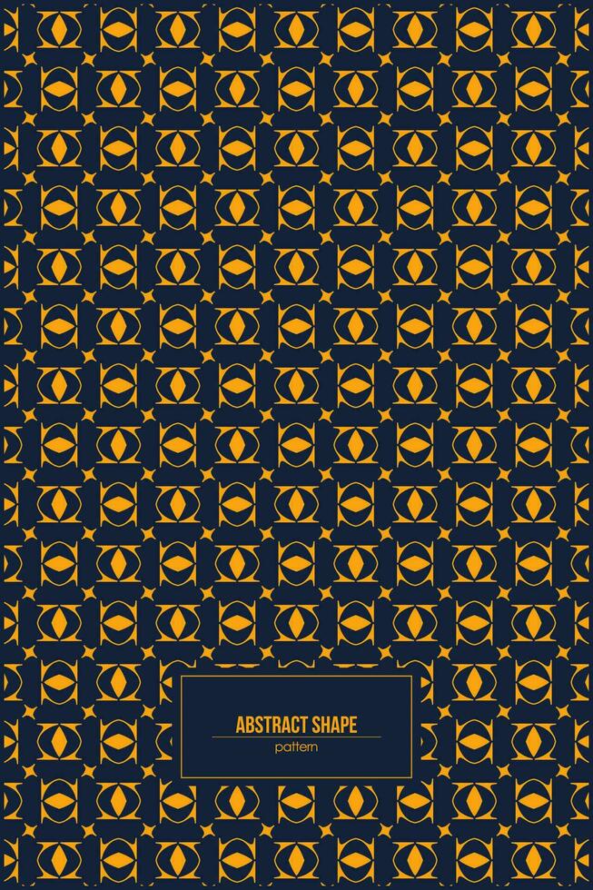 unique pattern of abstract shape with contrast dark background vector