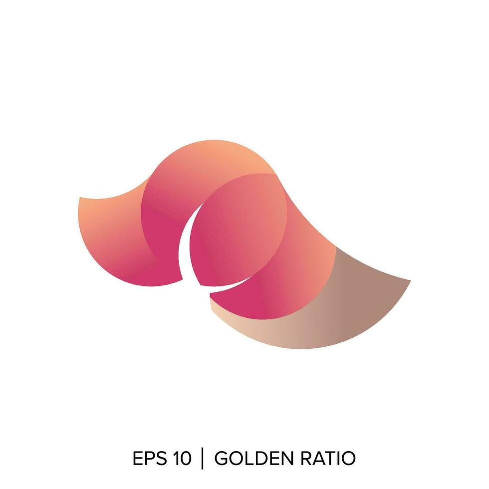 dog golden ratio template, dog golden ratio element vector