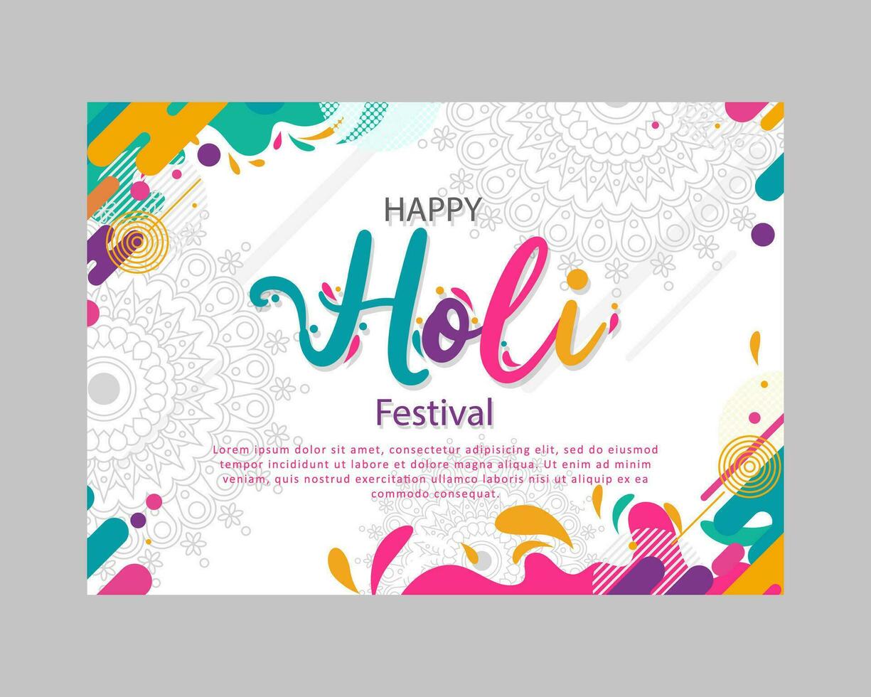 Holi festival color background vector