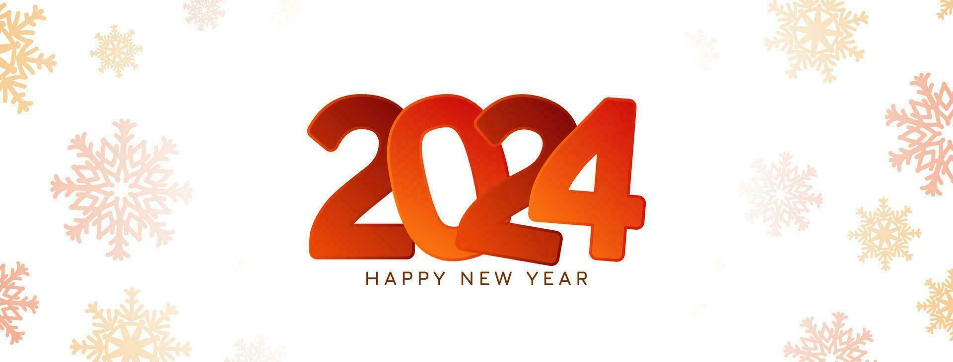 Happy new year 2024 creative elegant banner design vector