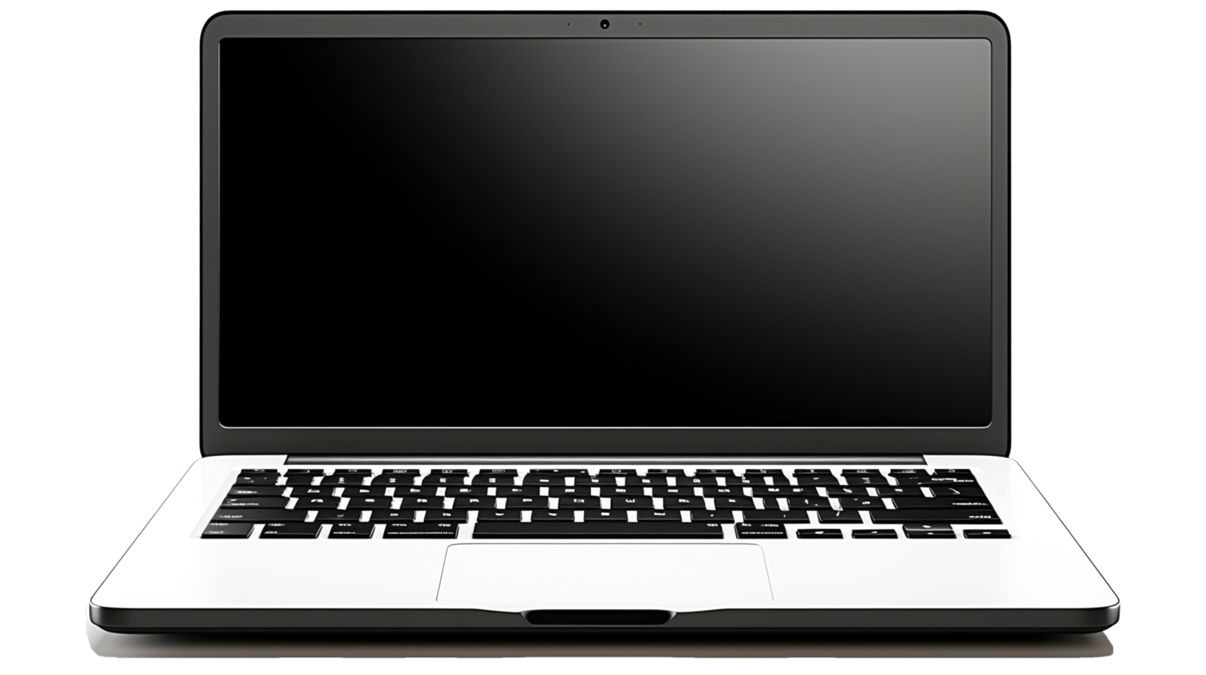 AI generated Modern Workspace Professional Using Laptop at Home Office Desk for Remote Work and Online Business, Generative Ai png