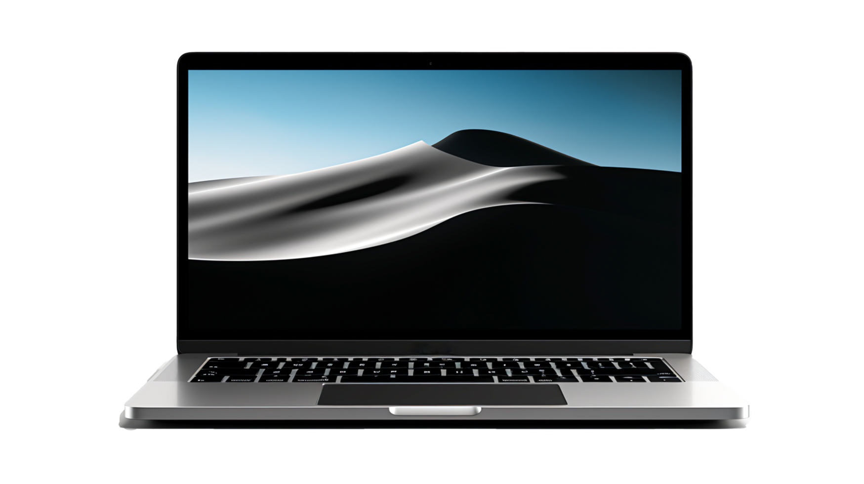 AI generated Modern Workspace Professional Using Laptop at Home Office Desk for Remote Work and Online Business, Generative Ai png