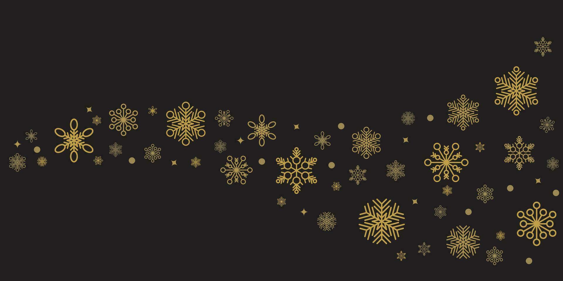 Winter and christmas background vector design with snowflakes with copyspace