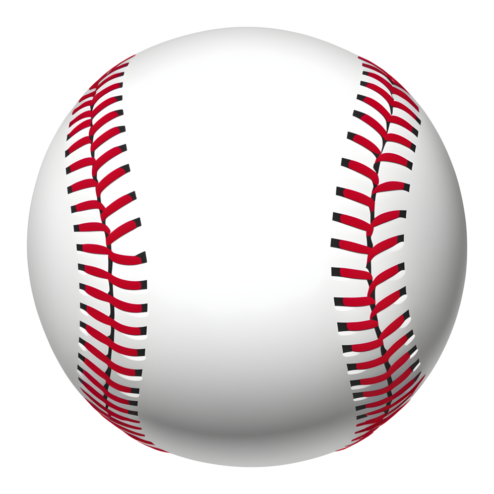 ai genererad baseboll boll isolerat på transparent bakgrund png