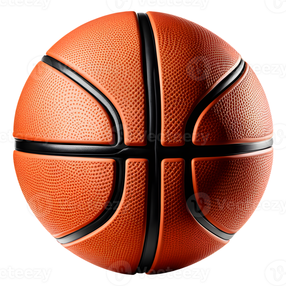 AI generated Basketball Ball Isolated on Transparent Background png