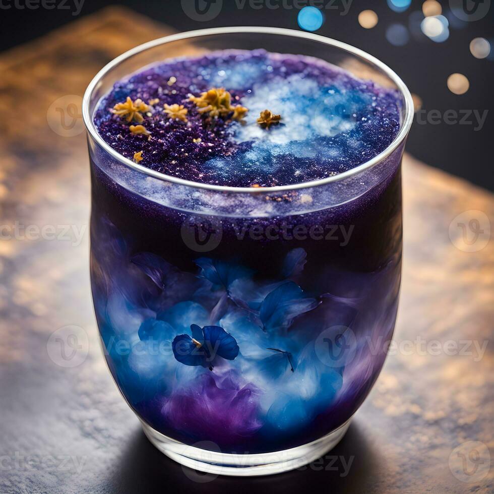 AI Generated A Space themed Drink With Layers Of Vibrant Colors ai-generated-a-space-themed-drink-with-layers-of-vibrant-colors