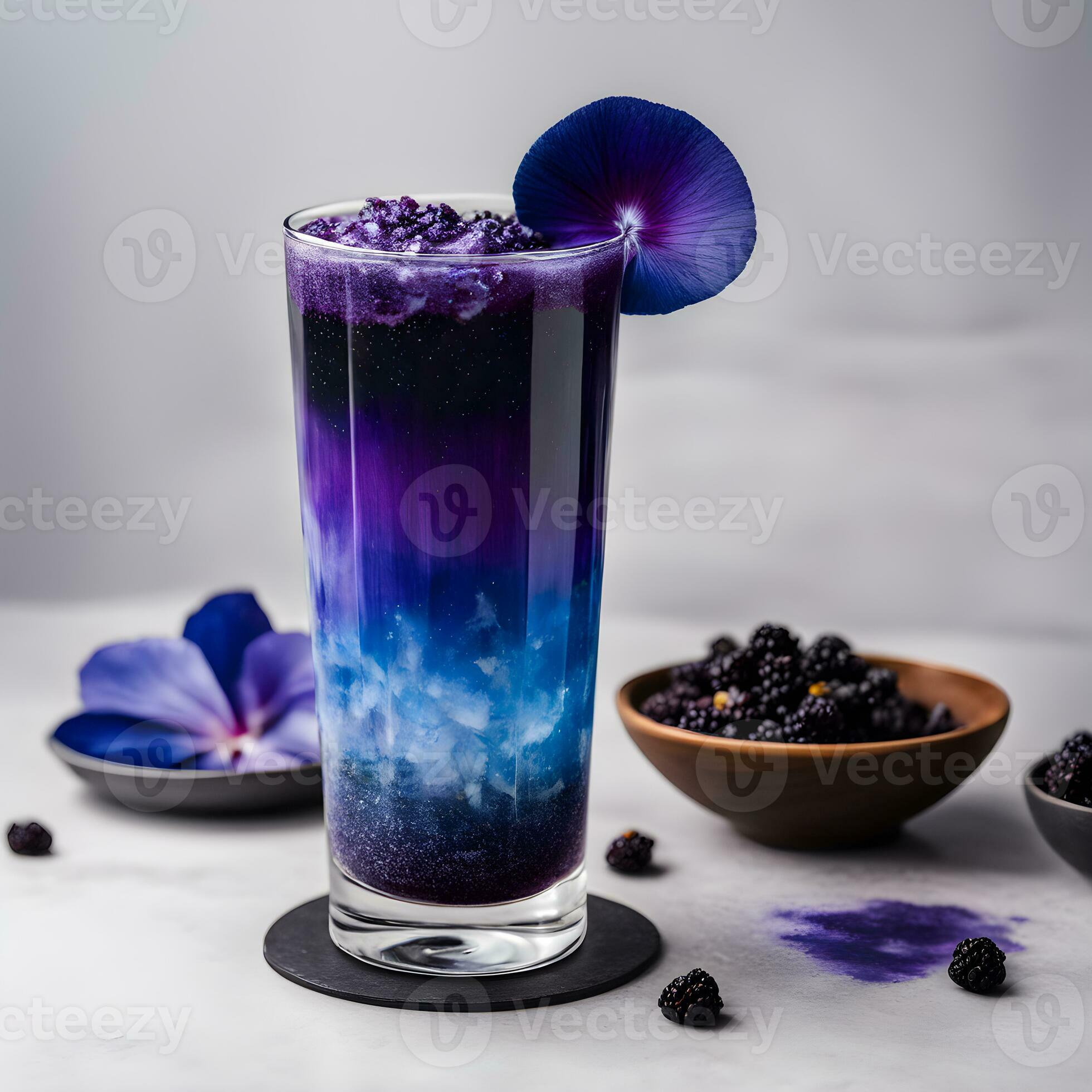 AI Generated A Space themed Drink With Layers Of Vibrant Colors ai-generated-a-space-themed-drink-with-layers-of-vibrant-colors