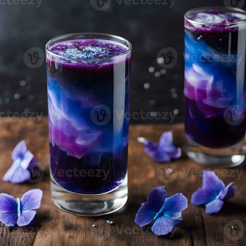AI Generated A Space themed Drink With Layers Of Vibrant Colors ai-generated-a-space-themed-drink-with-layers-of-vibrant-colors