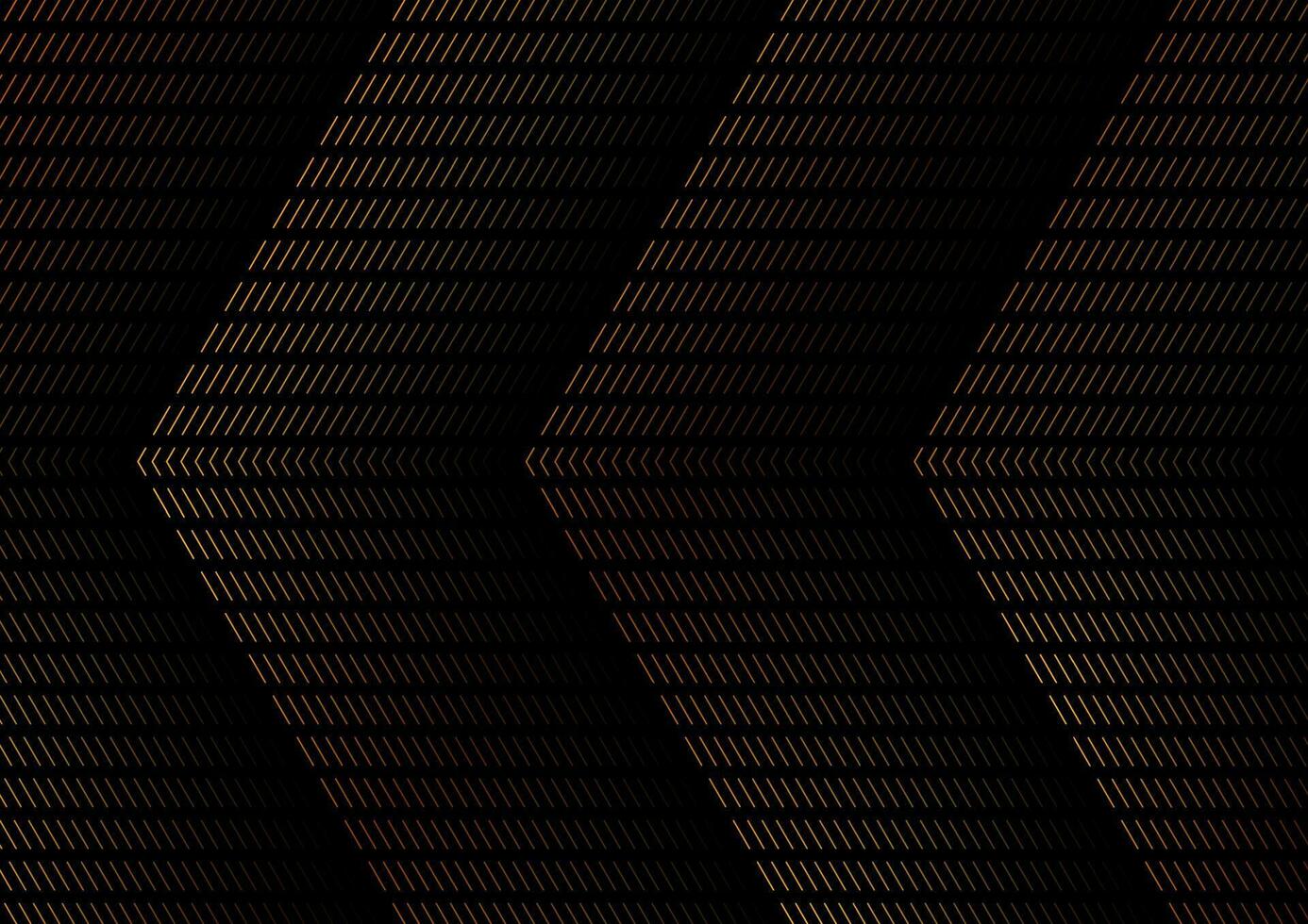 Golden arrows abstract luxury hi-tech background vector