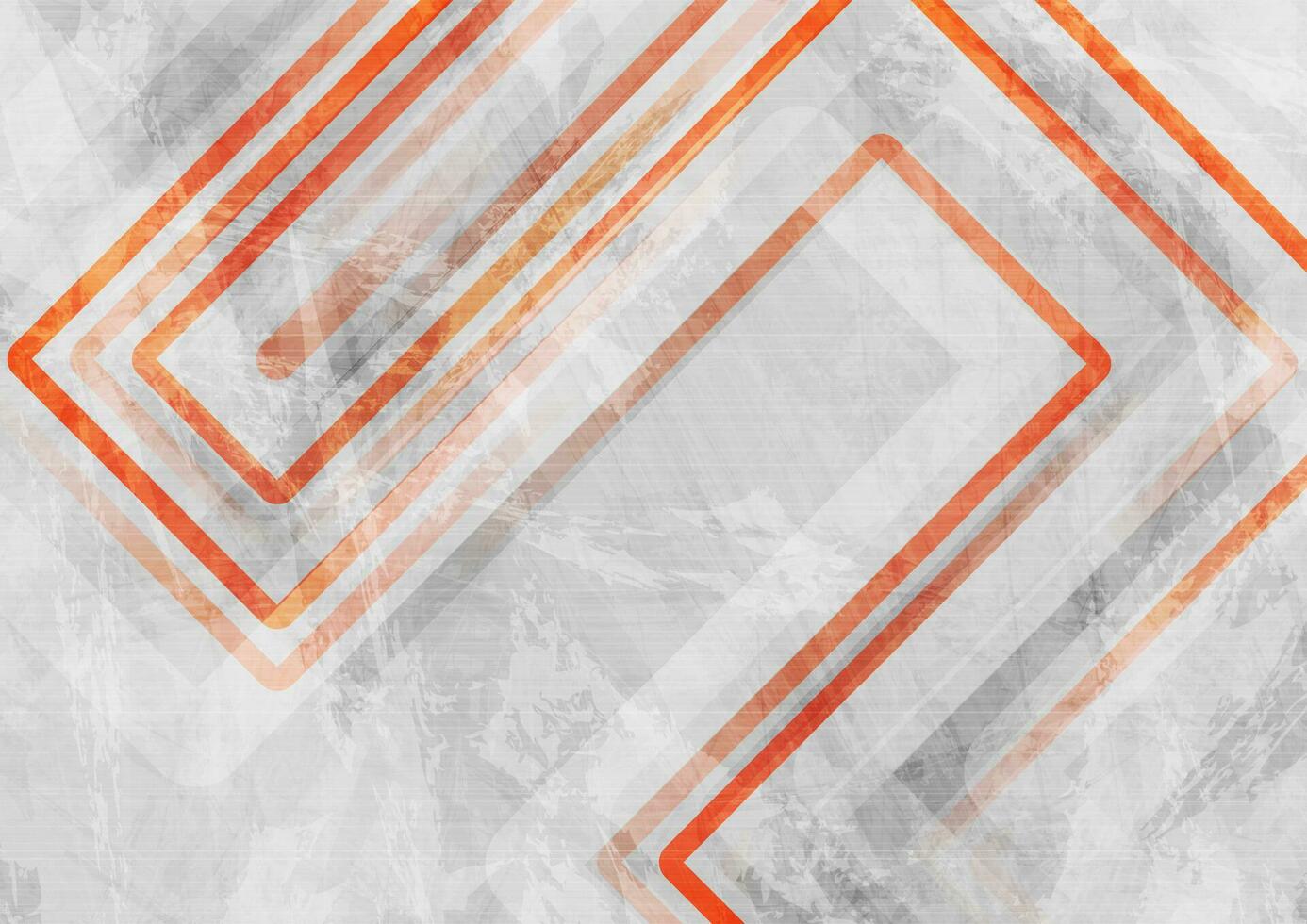 Orange and grey grunge lines abstract background vector