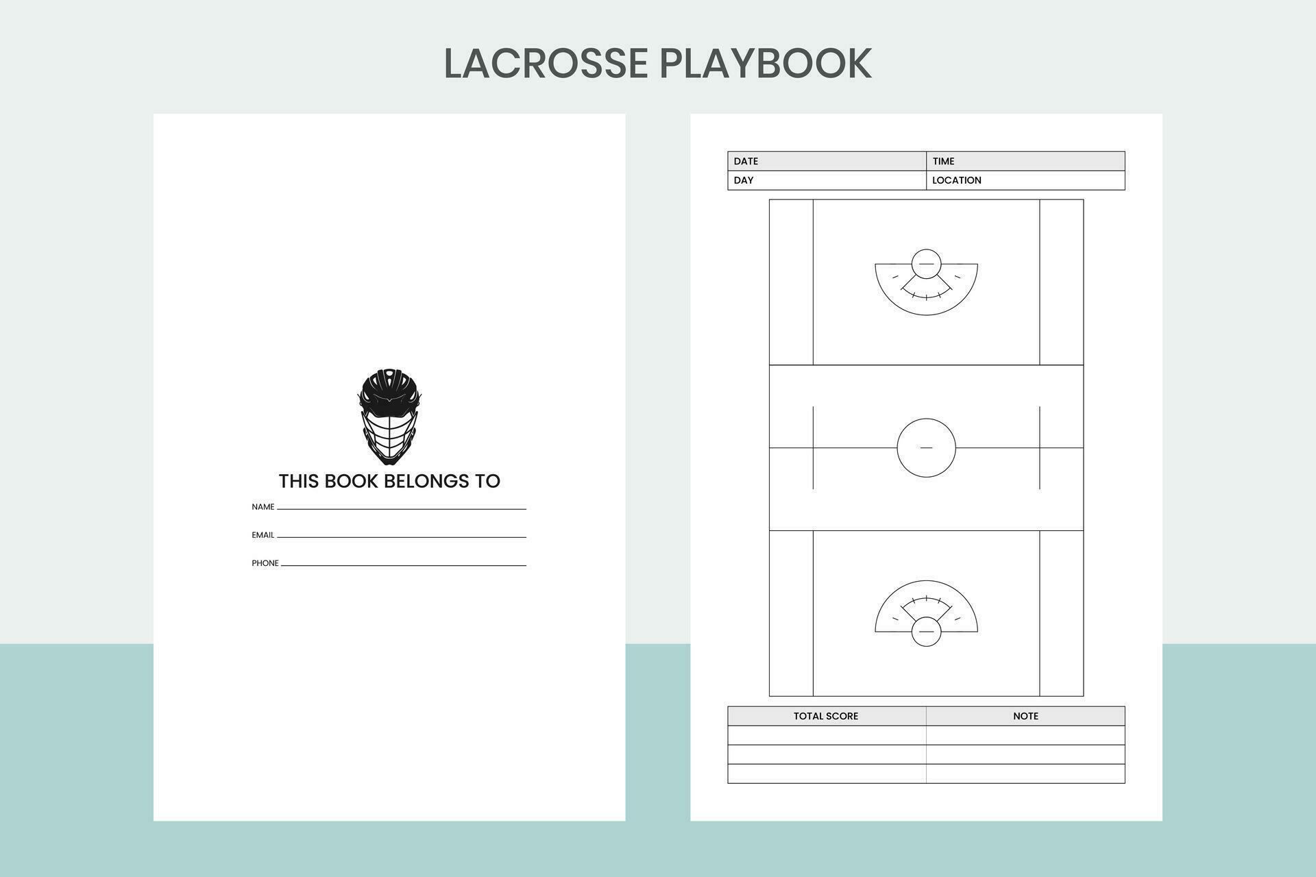 Lacrosse Playbook Pro Template 35566119 Vector Art at Vecteezy