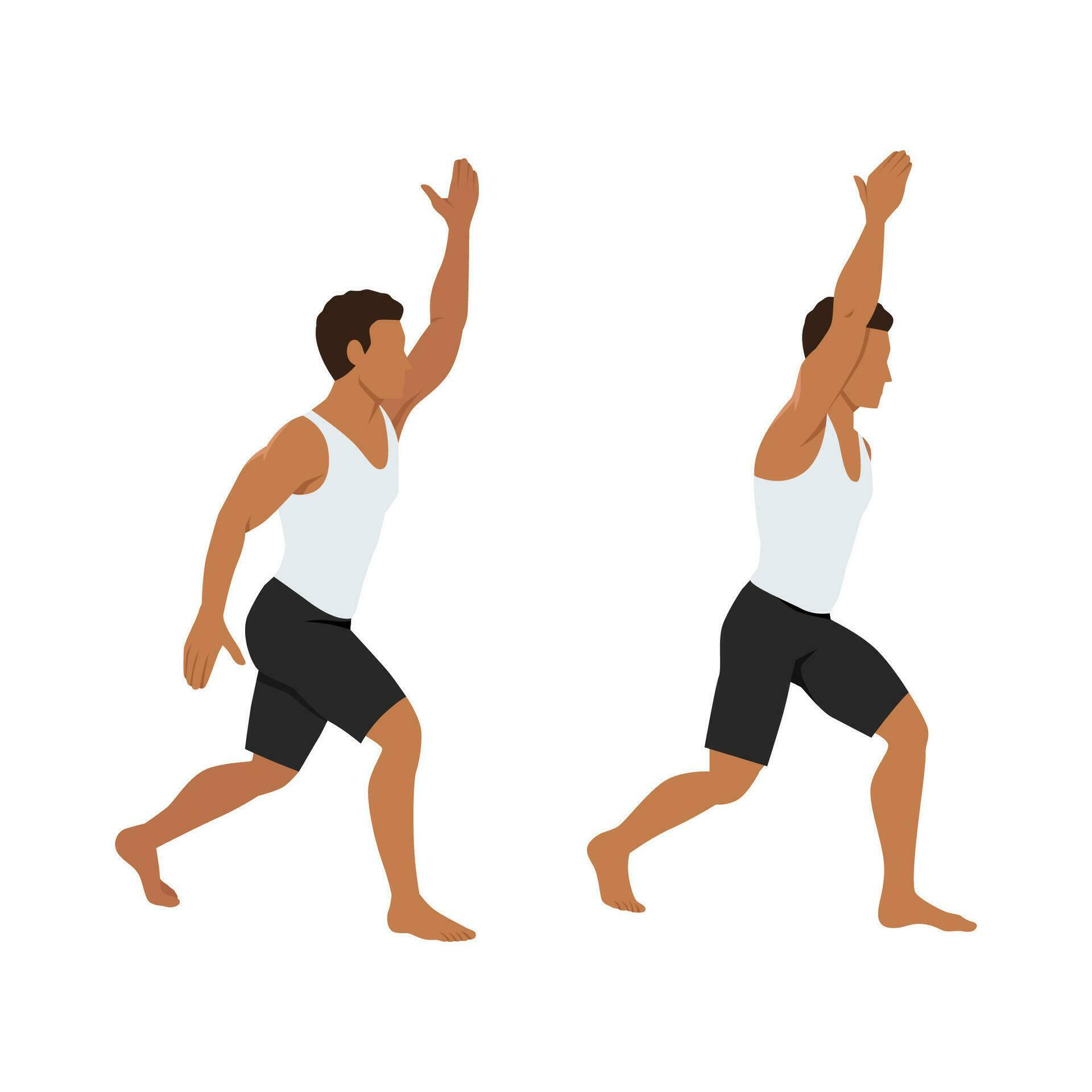 Man doing Split jacks exercise. 35566254 Vector Art at Vecteezy