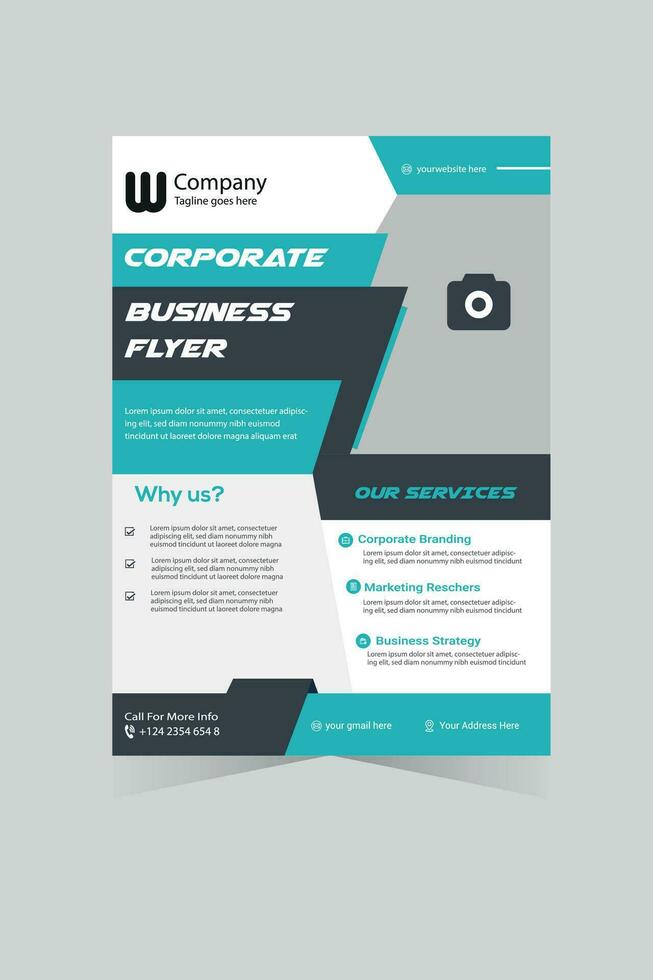 Free Business Flyer design template vector