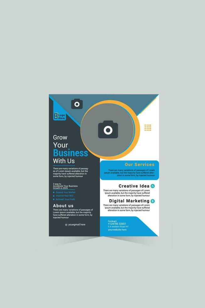 Free Business Flyer design template vector