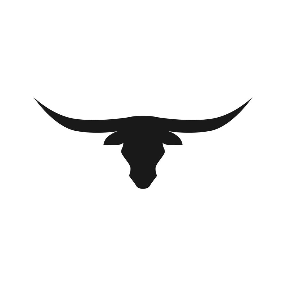 longhorn logo vector icon illustration