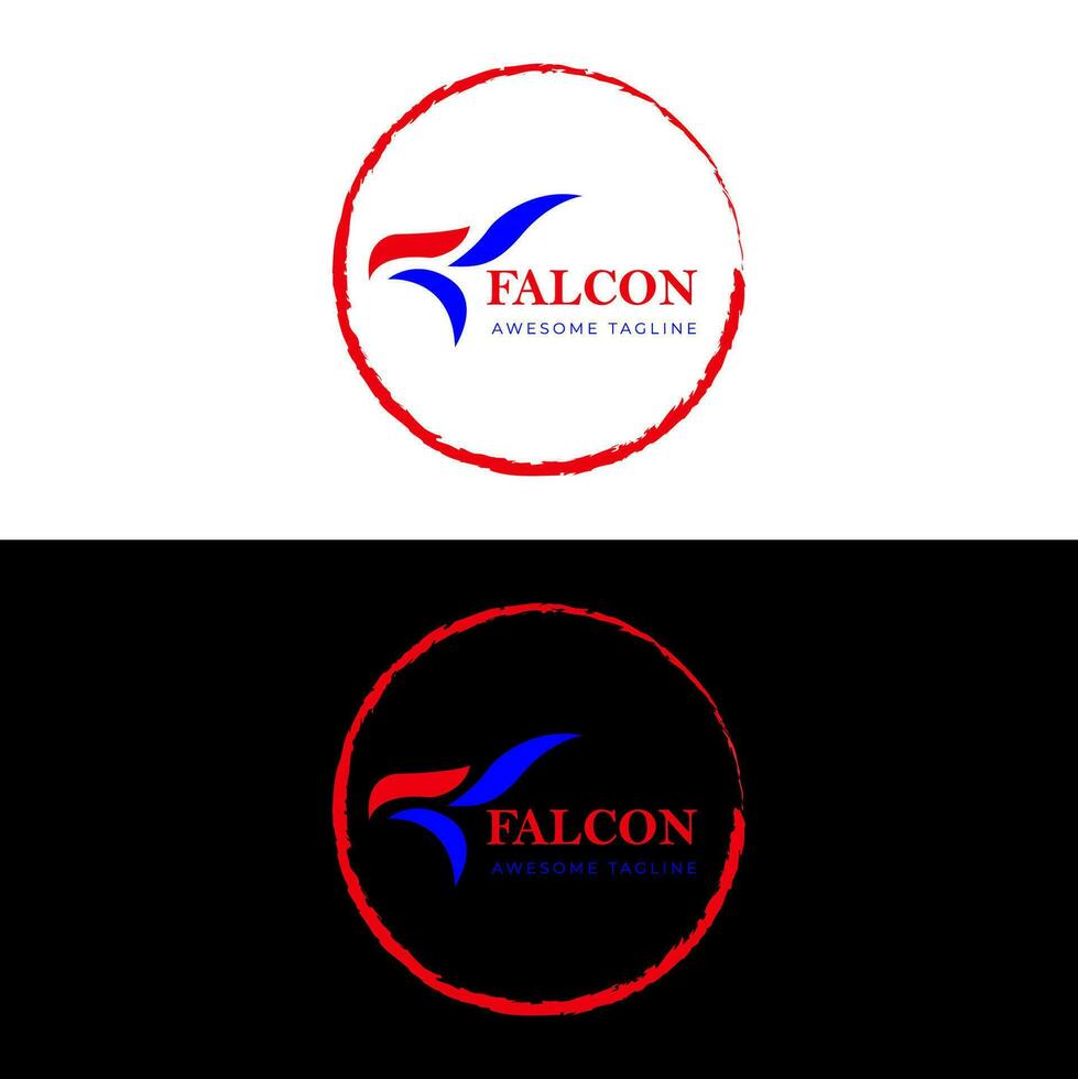 Falcon head logo design Eagle logo design vector eagle wings vector symbol template illustration