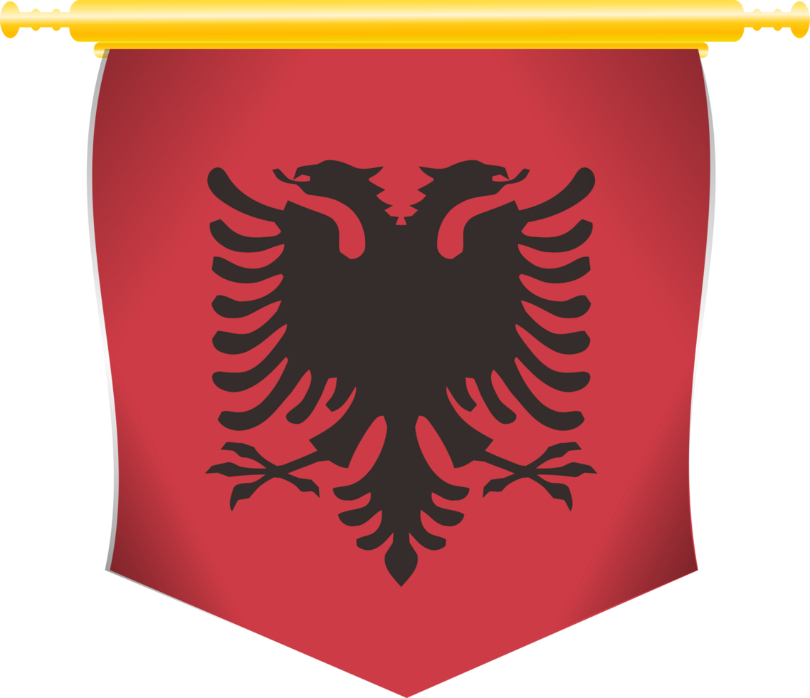 Albania país bandera png