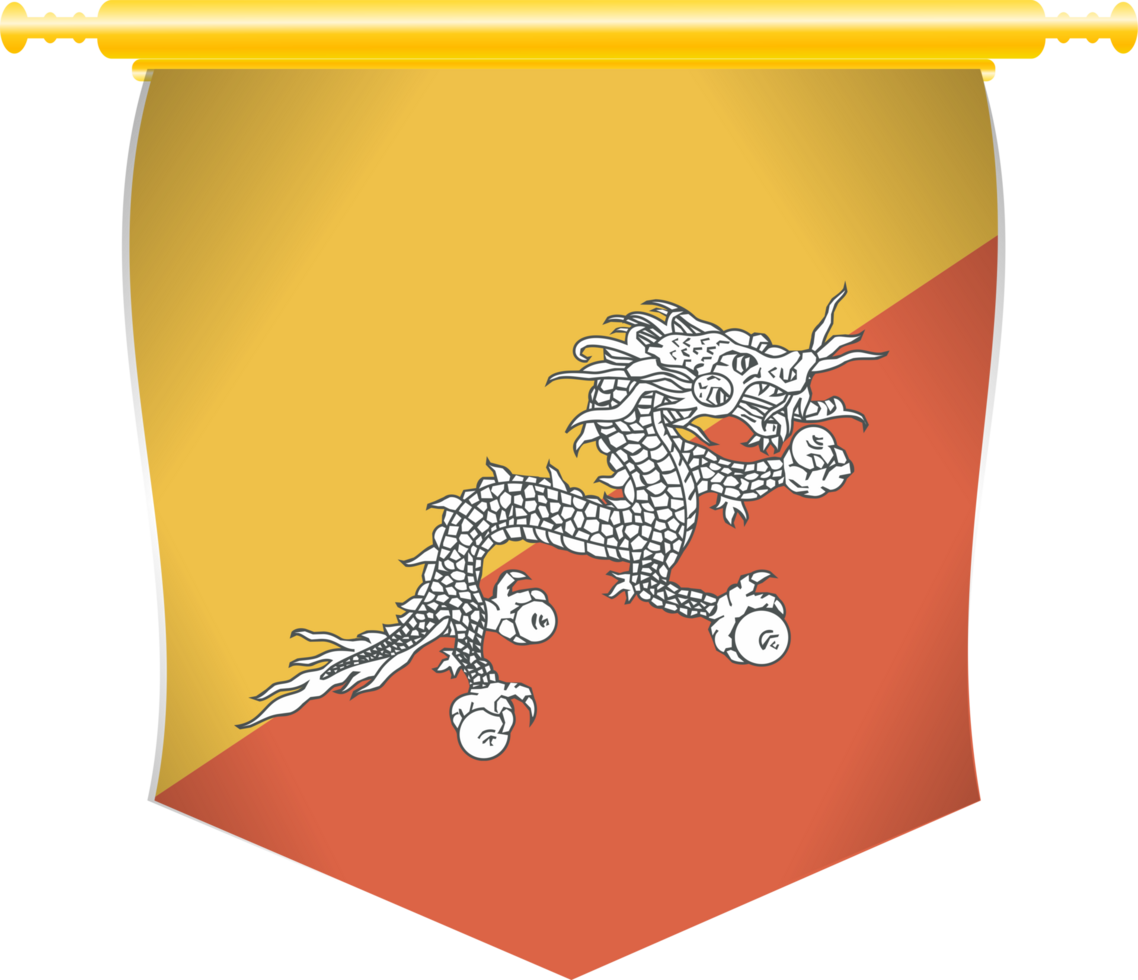 Bhutan Country Flag png
