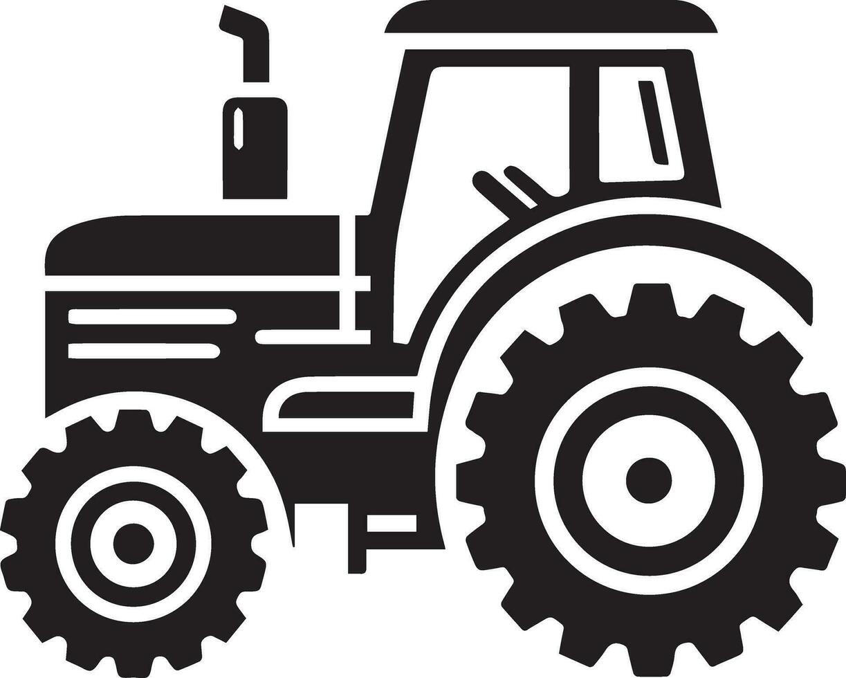 tractor icono vector ilustración, tractor vector silueta, nuevo modelo tractor icono aislado blanco antecedentes