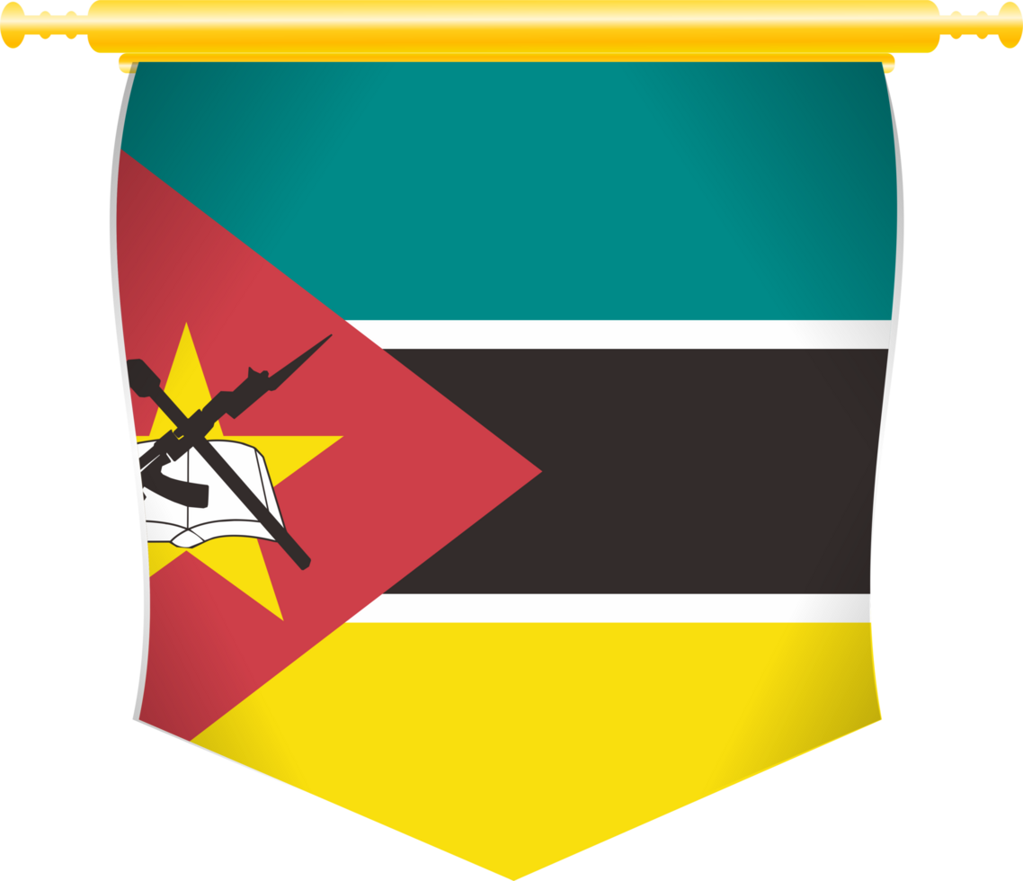 moçambique Land flagga png