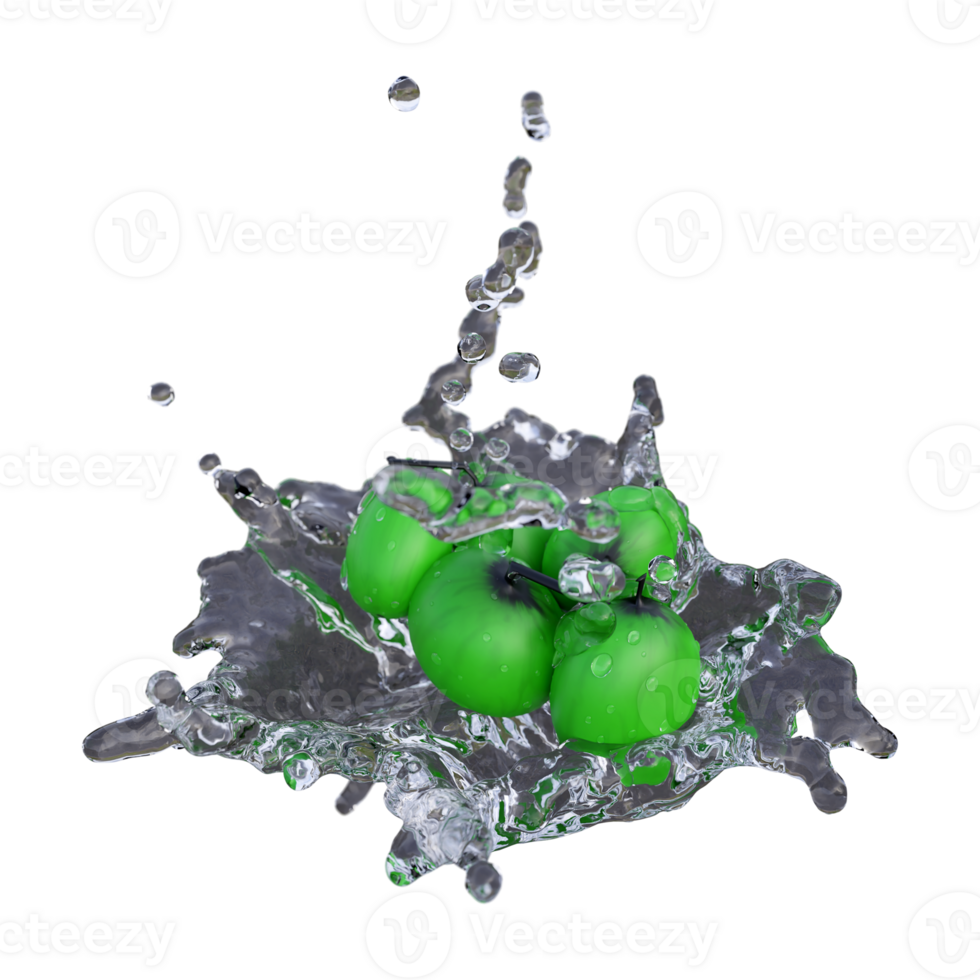 Realistic 3D render of Green Grape best for commercial and Design purpose png