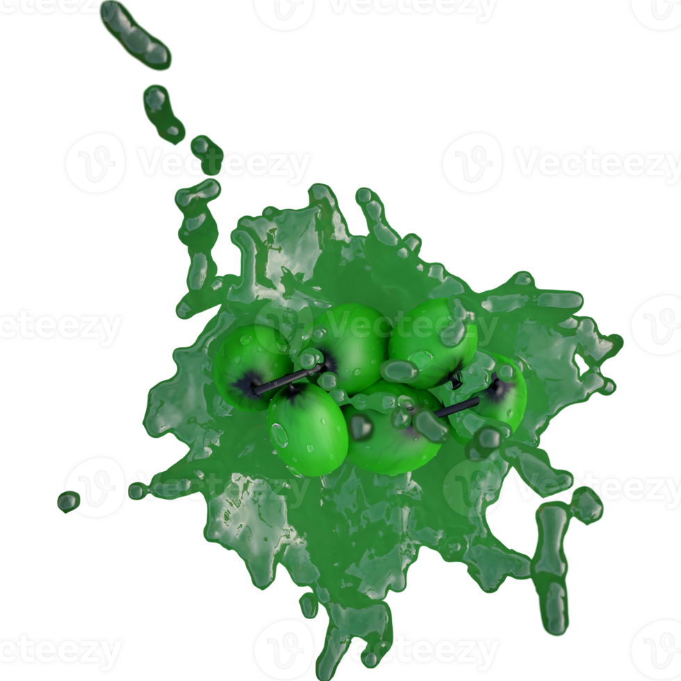 Realistic 3D render of Green Grape best for commercial and Design purpose png