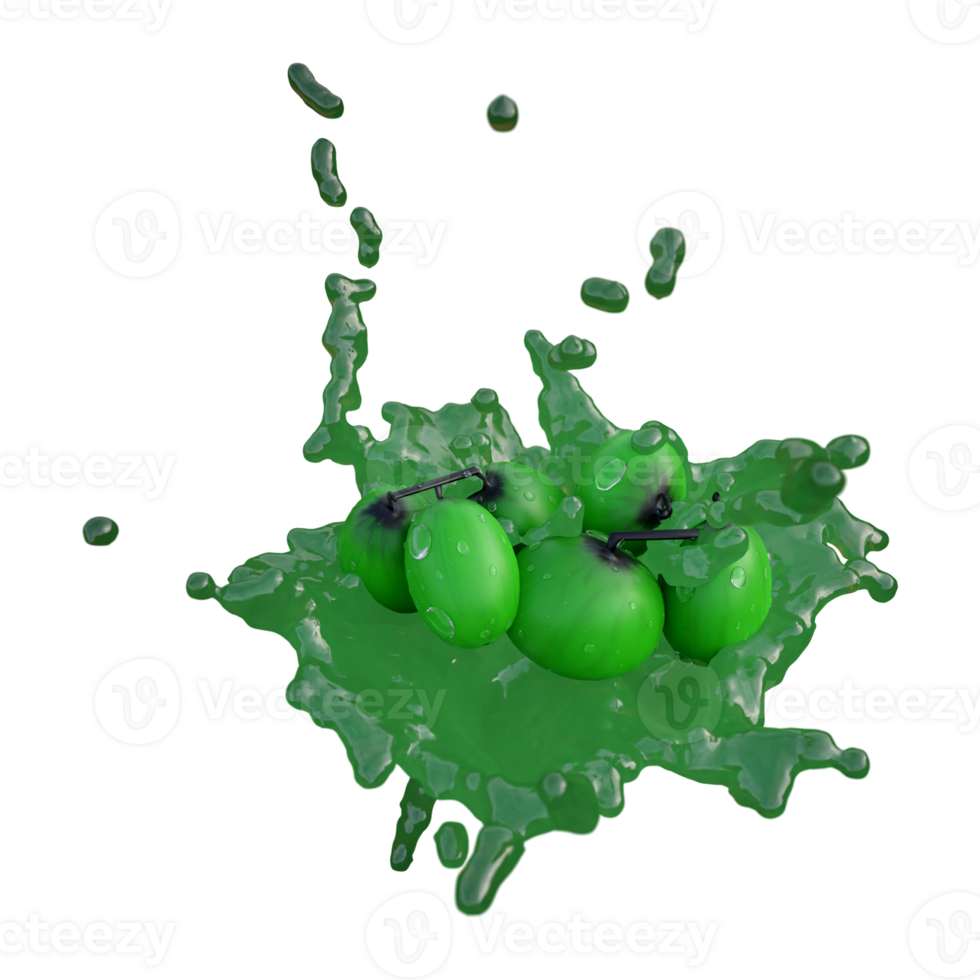Realistic 3D render of Green Grape best for commercial and Design purpose png