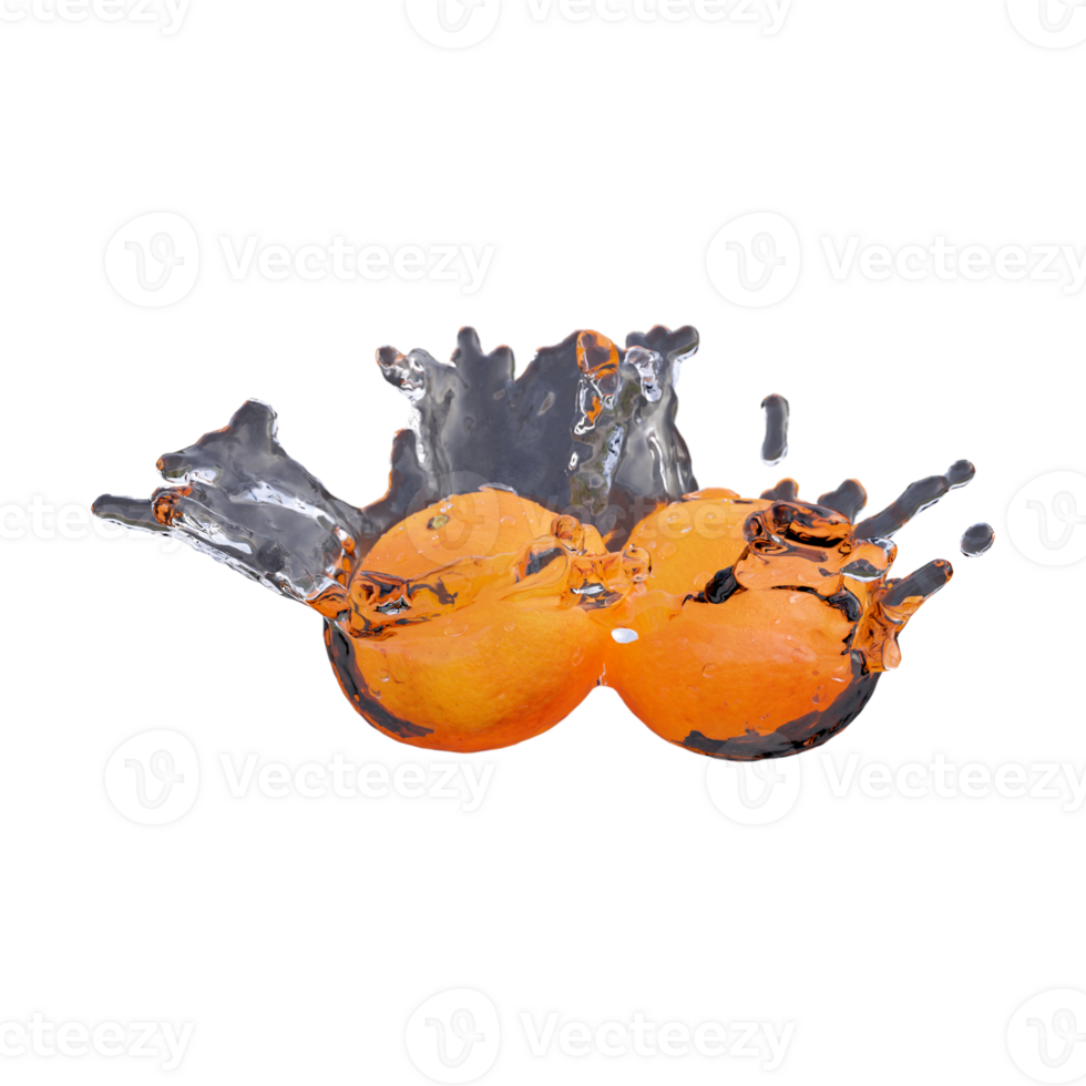 Realistic 3D render of Clementine best for commercial and Design purpose png