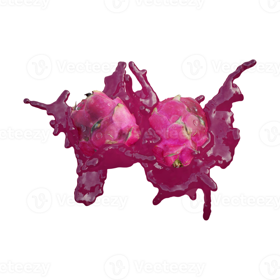 Realistic 3D render of Dragon Fruit best for commercial and Design purpose png