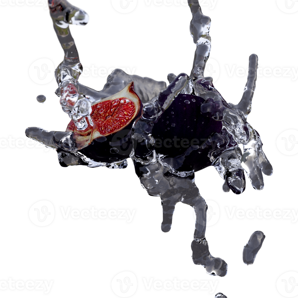 Realistic 3D render of Fig best for commercial and Design purpose png
