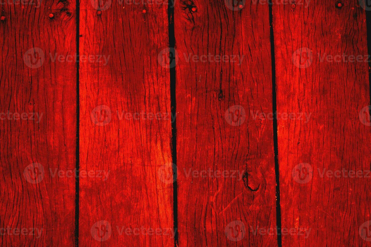 Red wood plank texture. Background old red panels. photo