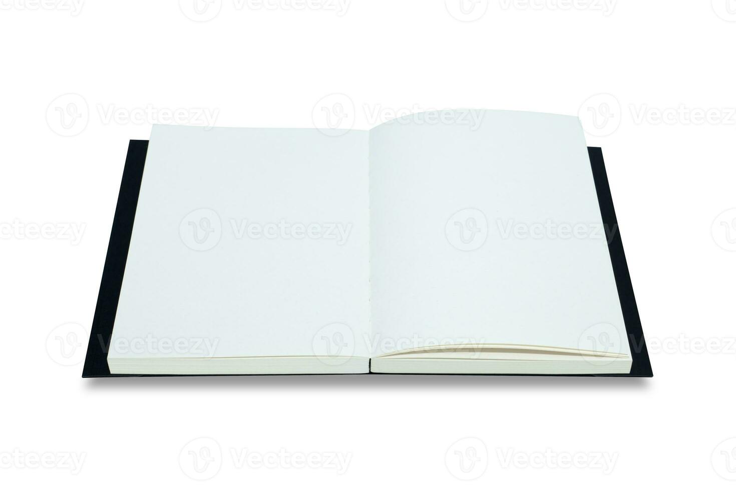 Sketch book on white background. photo