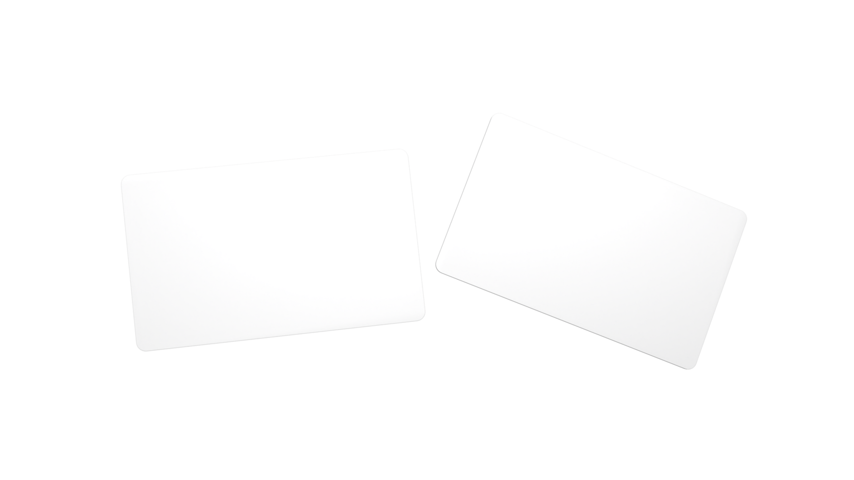 3D rendered Business card mock up with front and back. Empty mockup for Presentation png