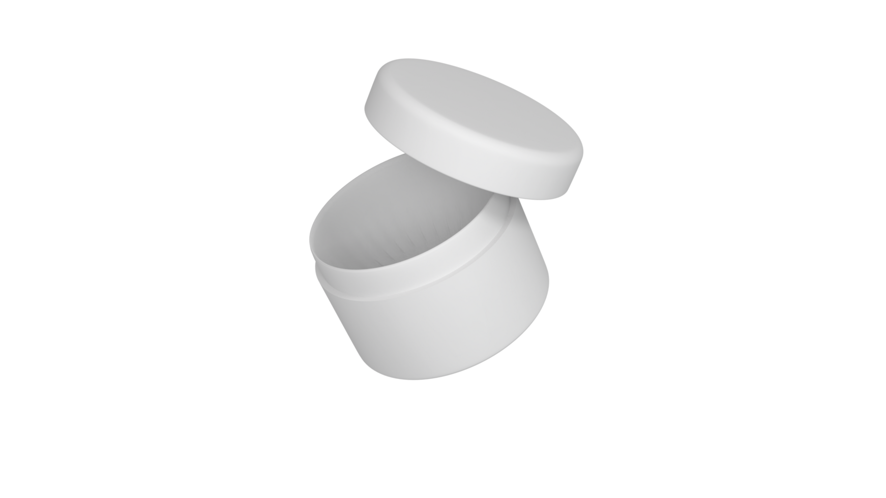 3D rendered Cosmetics Jar mock up. Packaging clear Cosmetic cream png