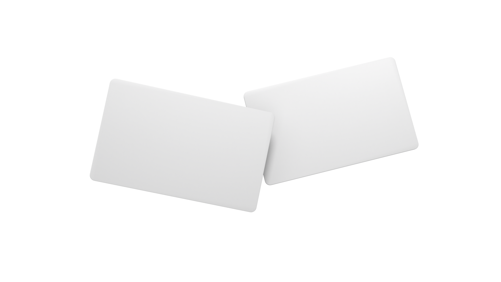 3D rendered Business card mock up with front and back. Empty mockup for Presentation png