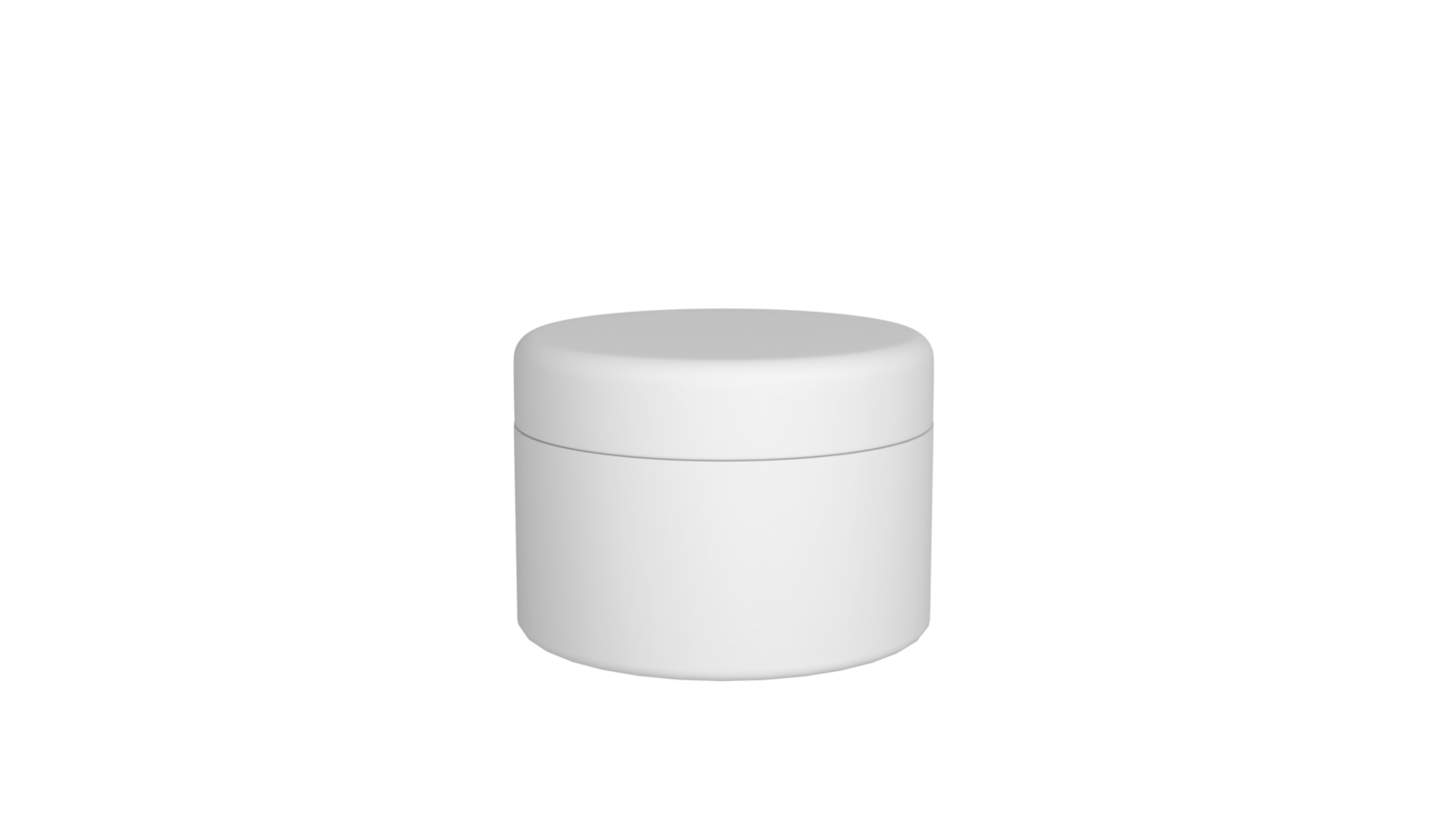 3D rendered Cosmetics Jar mock up. Packaging clear Cosmetic cream png