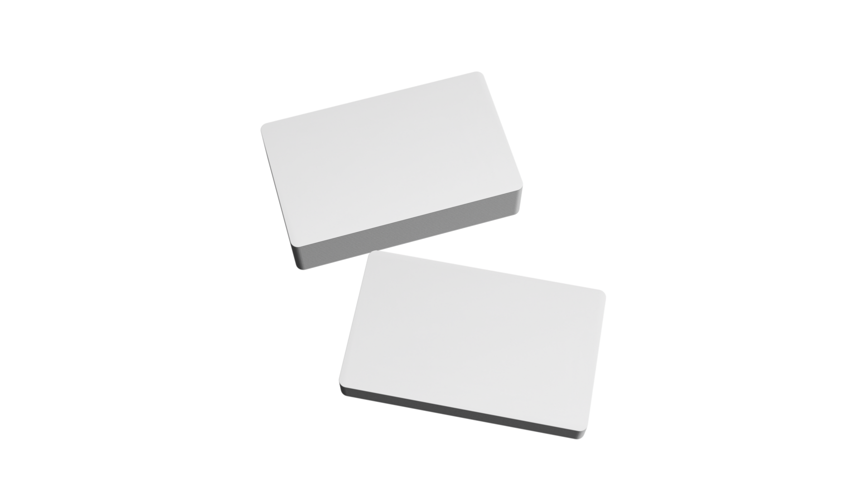 3D rendered Business card mock up with front and back. Empty mockup for Presentation png