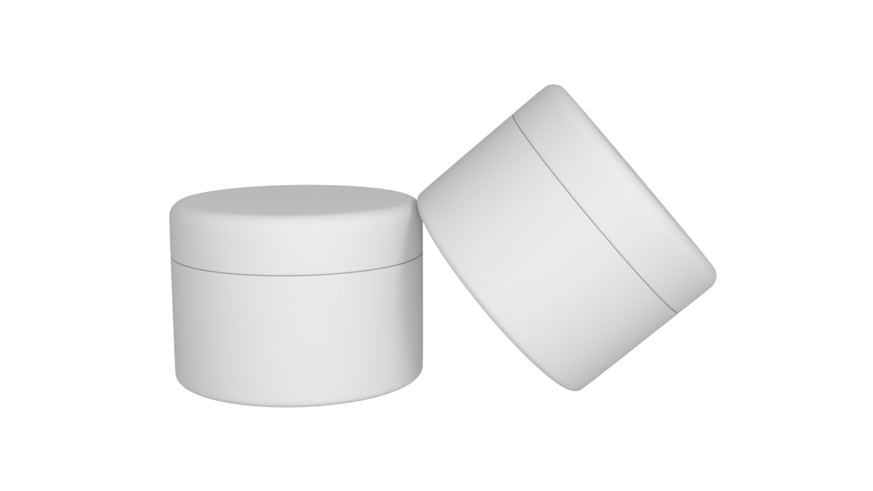 3D rendered Cosmetics Jar mock up. Packaging clear Cosmetic cream png