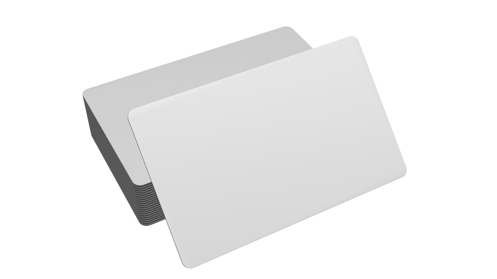 3D rendered Business card mock up with front and back. Empty mockup for Presentation png