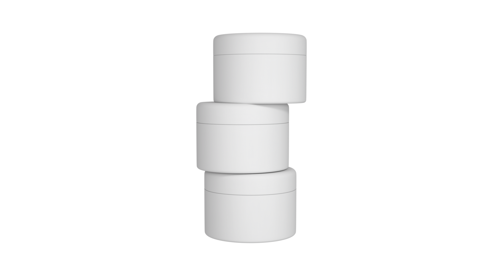 3D rendered Cosmetics Jar mock up. Packaging clear Cosmetic cream png
