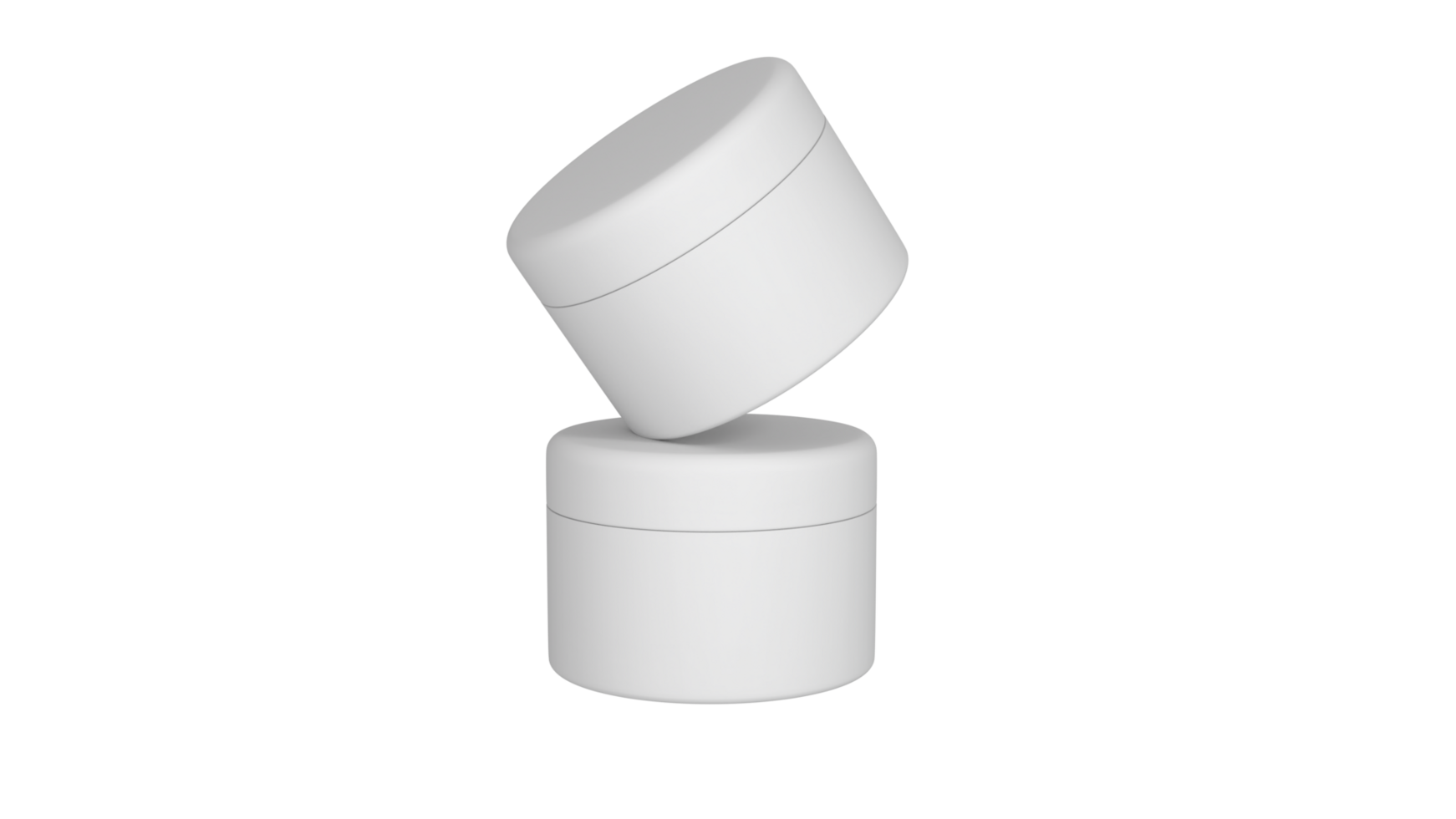 3D rendered Cosmetics Jar mock up. Packaging clear Cosmetic cream png